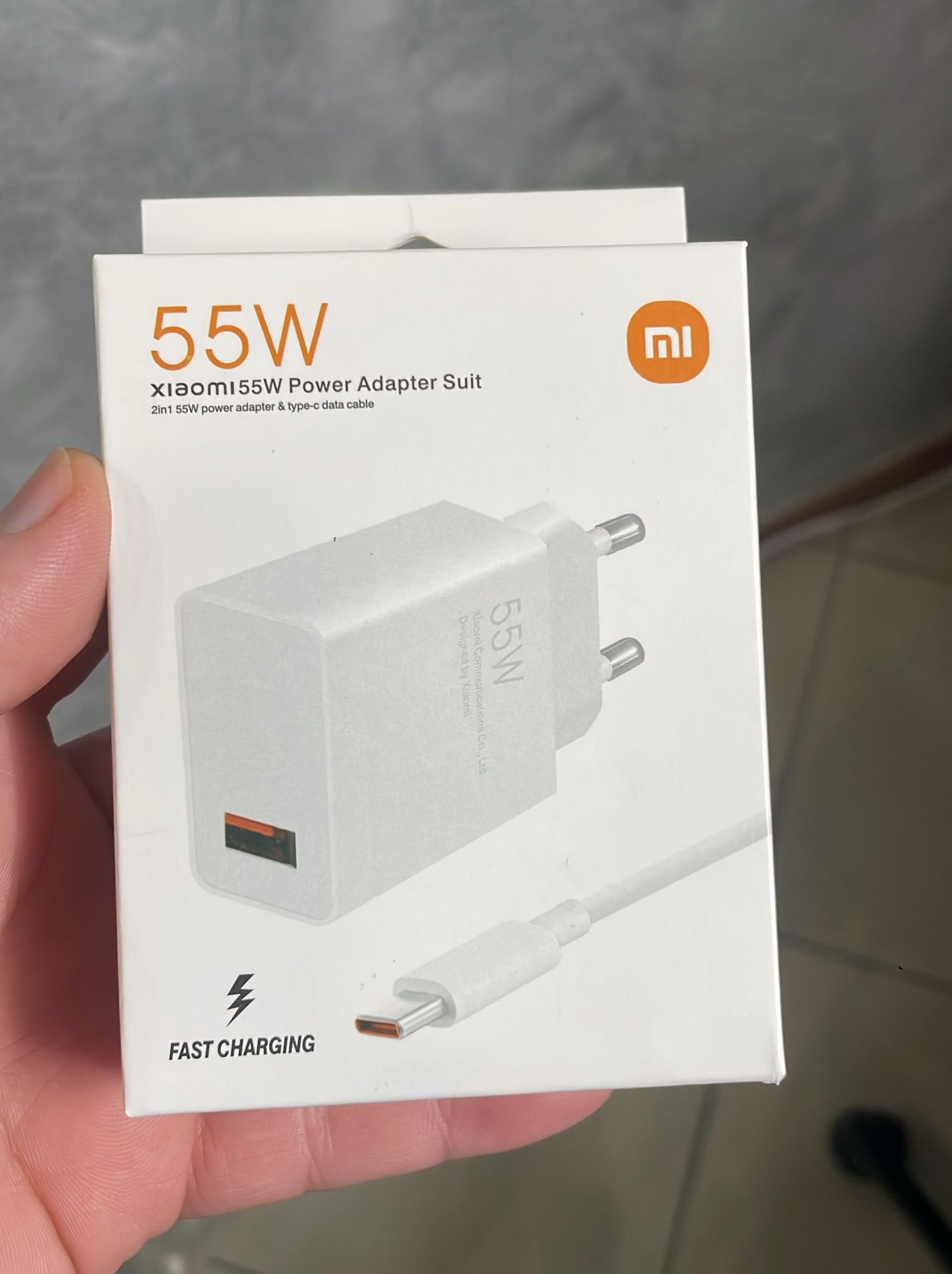 XIAOMI KIT COMPLETO 55W CAVO+SPINA USB-C