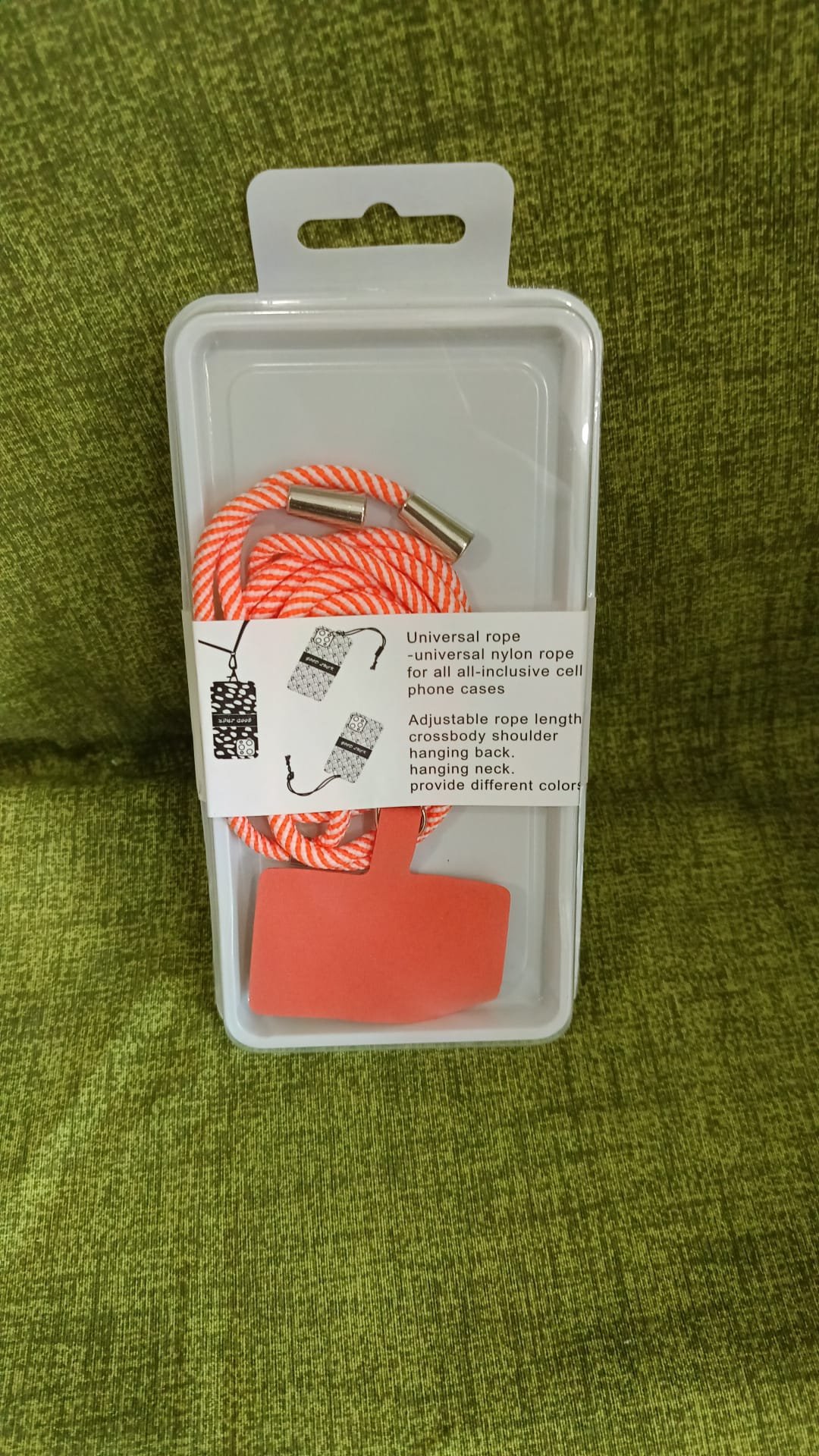 Laccetto per cellulare da appendere al collo rosa