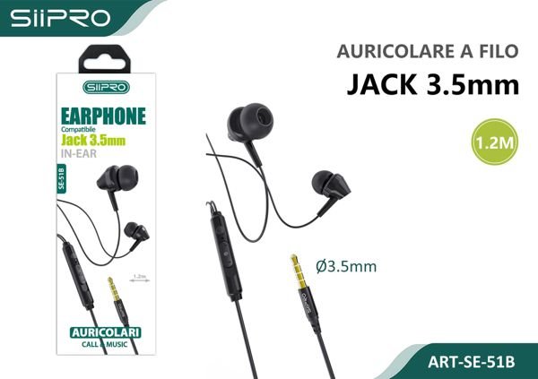 AURICOLARI JACK 3.5mm