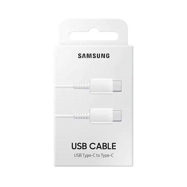 Cavo di ricarica Samsung da tipo C a tipo C, 1 m/EP-DA705BWE, bianco