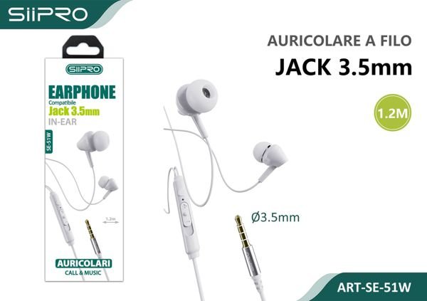 AURICOLARI JACK 3.5mm