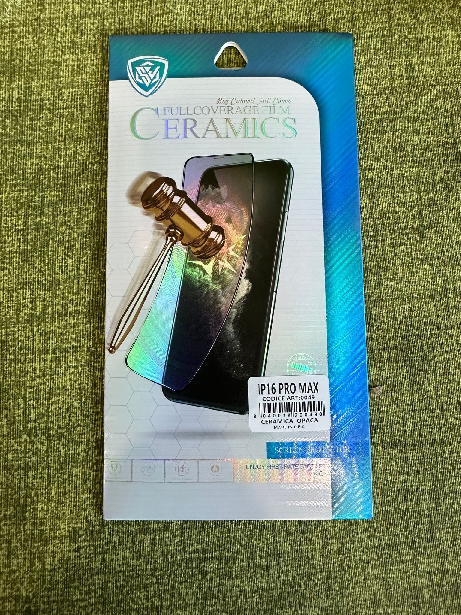 PELLICOLA CERAMIC LUCIDA OPACA X TUTTI MODELLI IPHONE