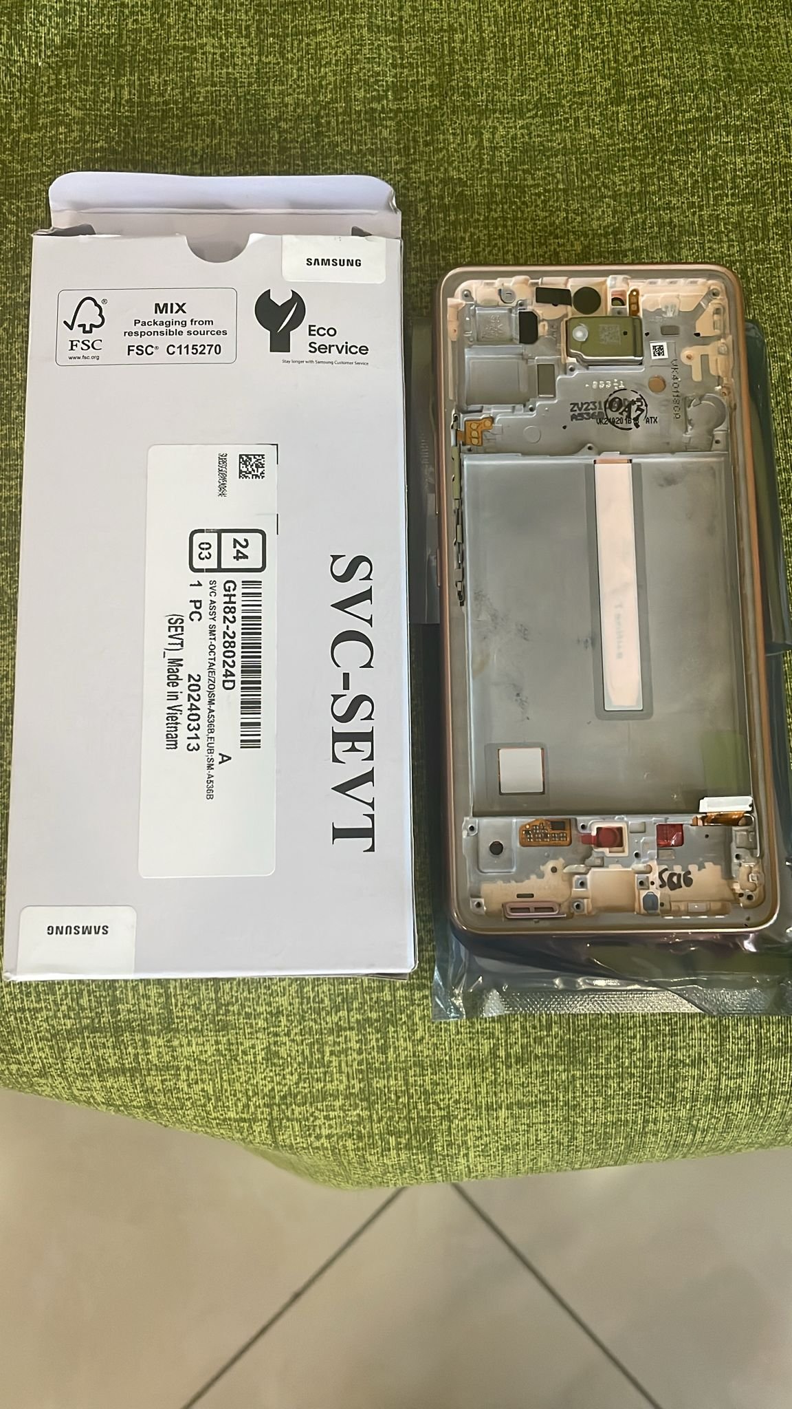 SM-A356 (A35 5G 2024) YELLOW / LEMON LCD